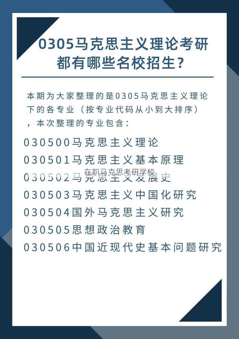 在职马克思考研学校