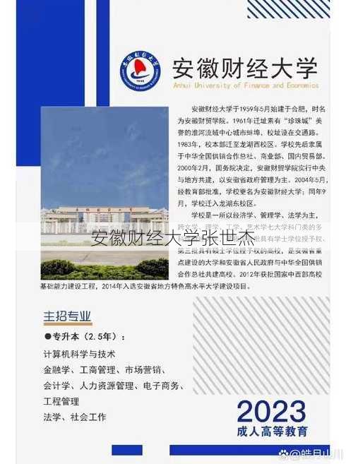 安徽财经大学张世杰