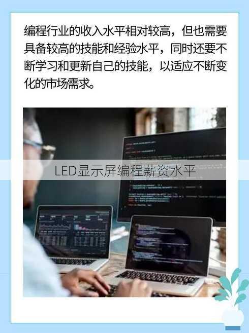 LED显示屏编程薪资水平