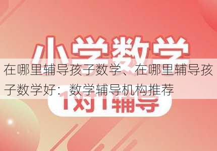 在哪里辅导孩子数学、在哪里辅导孩子数学好：数学辅导机构推荐