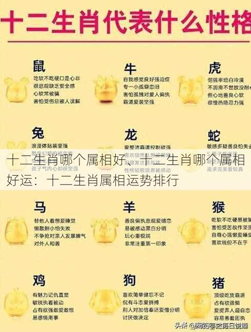 十二生肖哪个属相好、十二生肖哪个属相好运：十二生肖属相运势排行