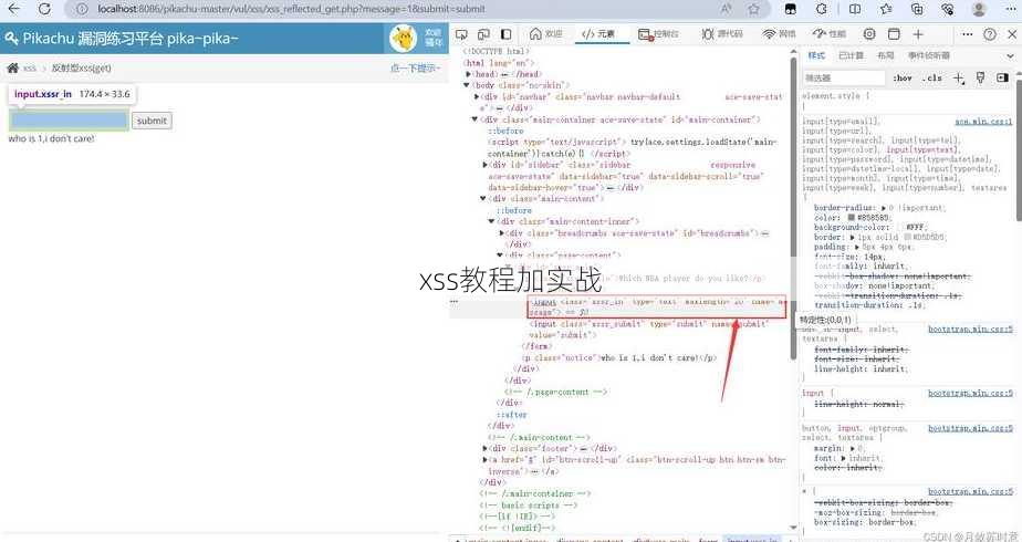 xss教程加实战