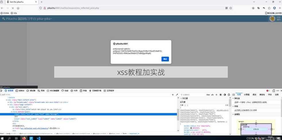 xss教程加实战