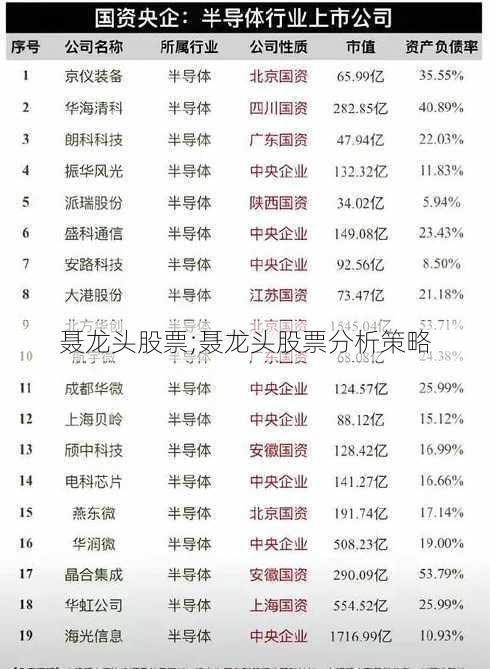 聂龙头股票;聂龙头股票分析策略