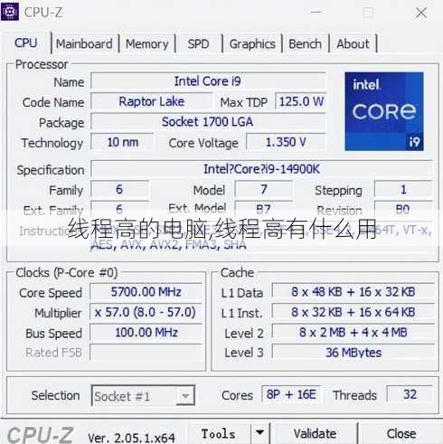 线程高的电脑,线程高有什么用