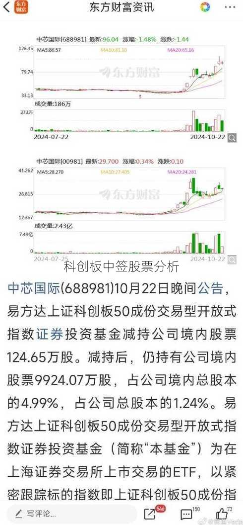 科创板中签股票分析