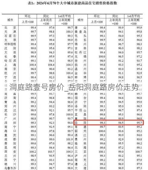 洞庭路壹号房价_岳阳洞庭路房价走势