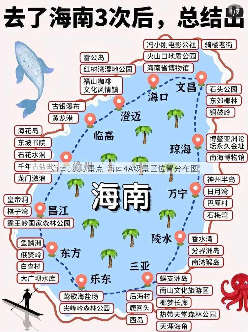 海南aaaa景点-海南4A级景区位置分布图