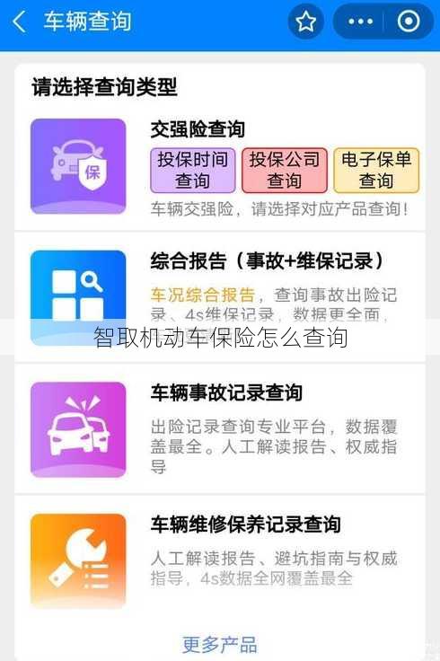 智取机动车保险怎么查询