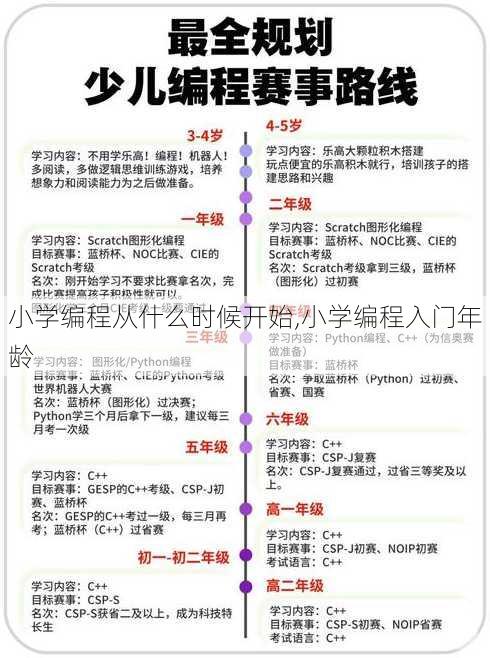 小学编程从什么时候开始,小学编程入门年龄