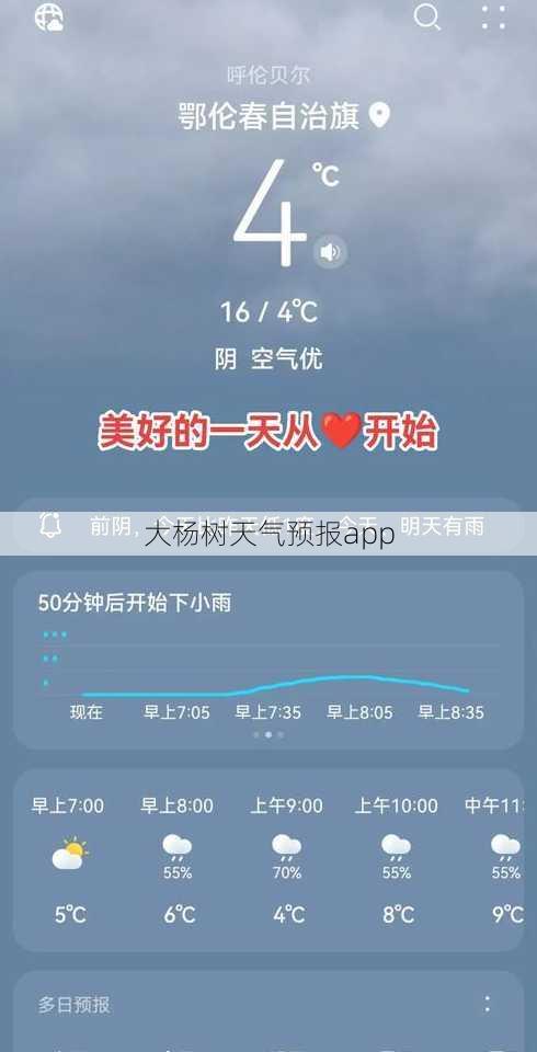 大杨树天气预报app