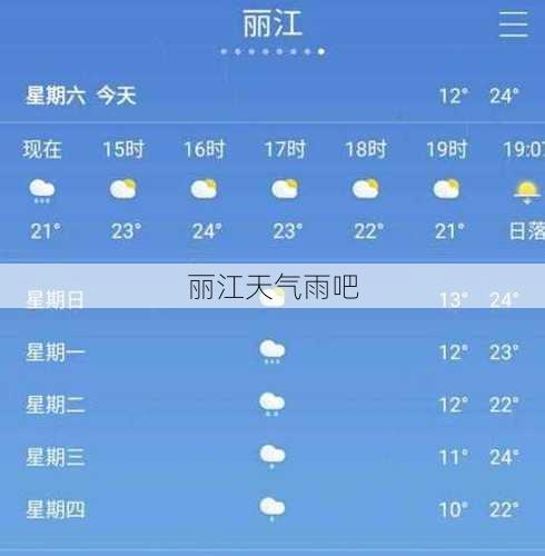 丽江天气雨吧