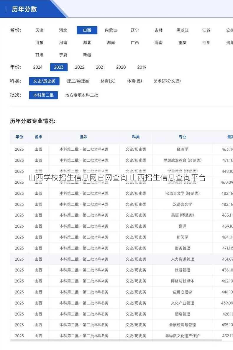 山西学校招生信息网官网查询 山西招生信息查询平台