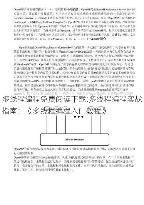 多线程编程免费阅读下载;多线程编程实战指南：《多线程编程入门教程》