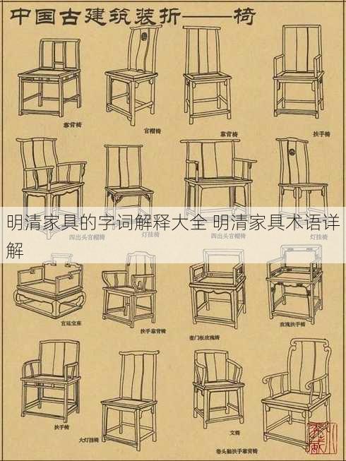 明清家具的字词解释大全 明清家具术语详解