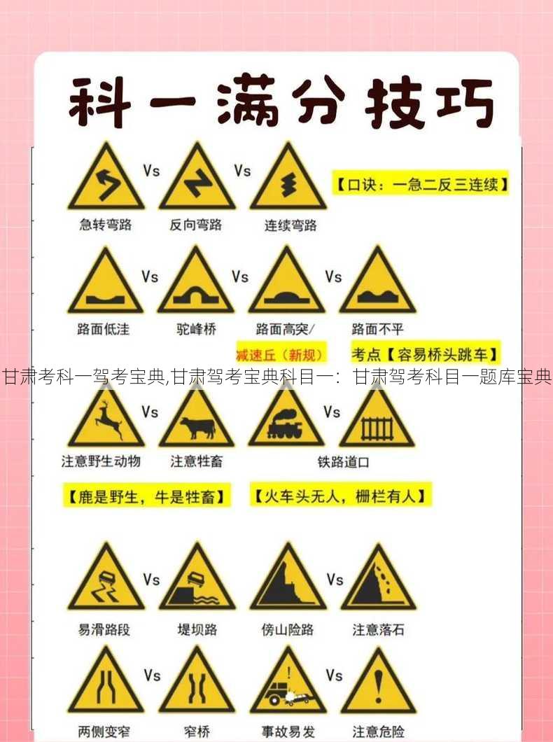 甘肃考科一驾考宝典,甘肃驾考宝典科目一：甘肃驾考科目一题库宝典