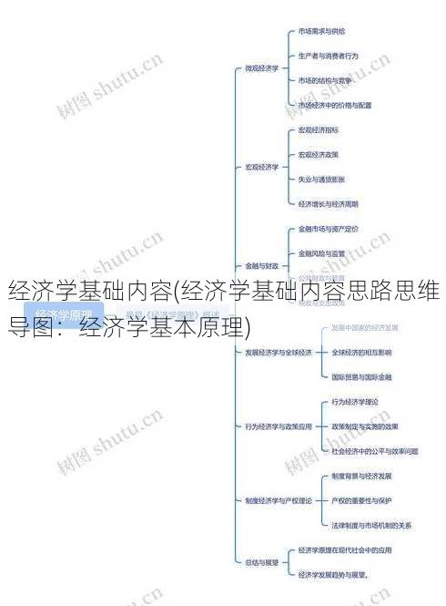 经济学基础内容(经济学基础内容思路思维导图：经济学基本原理)