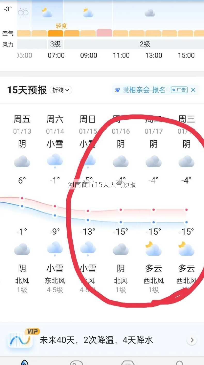 河南商丘15天天气预报